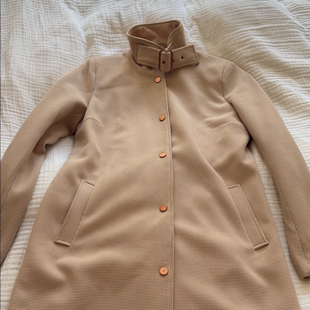 Funnel neck coat